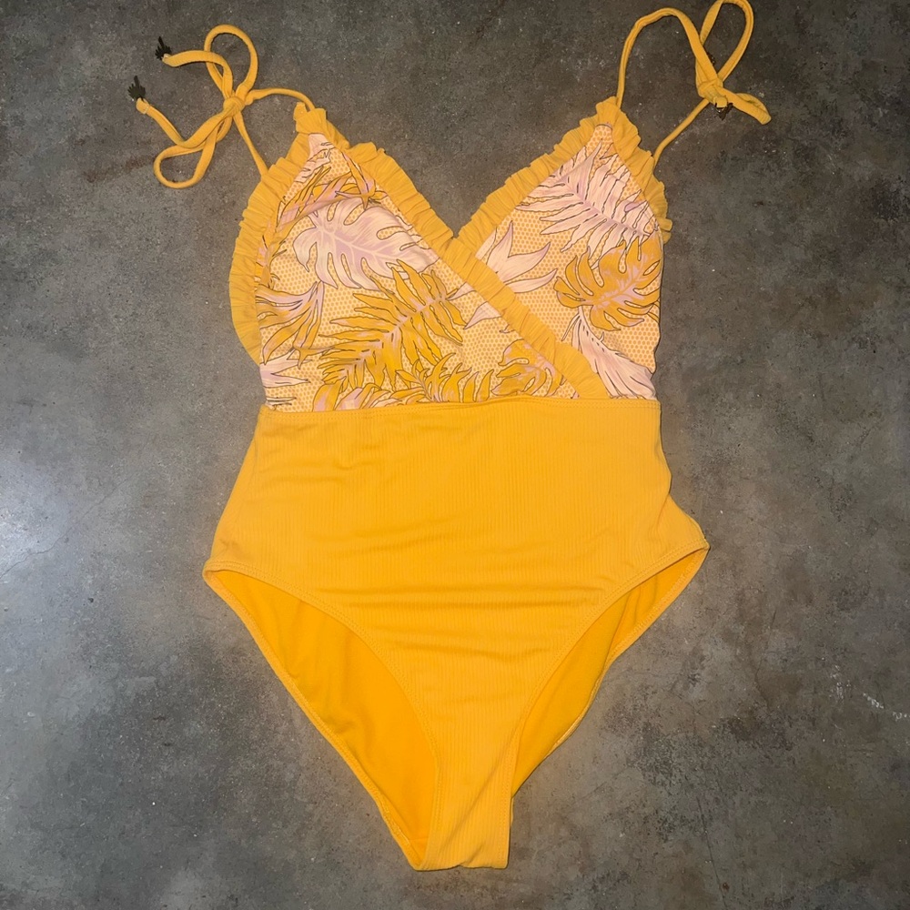 No Boundaries Yellow One Piece Swimsuit